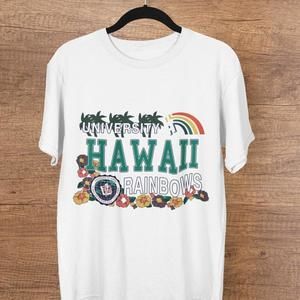 Retro Hawaii Rainbow Warriors Shirt, University Of Hawaii Tee